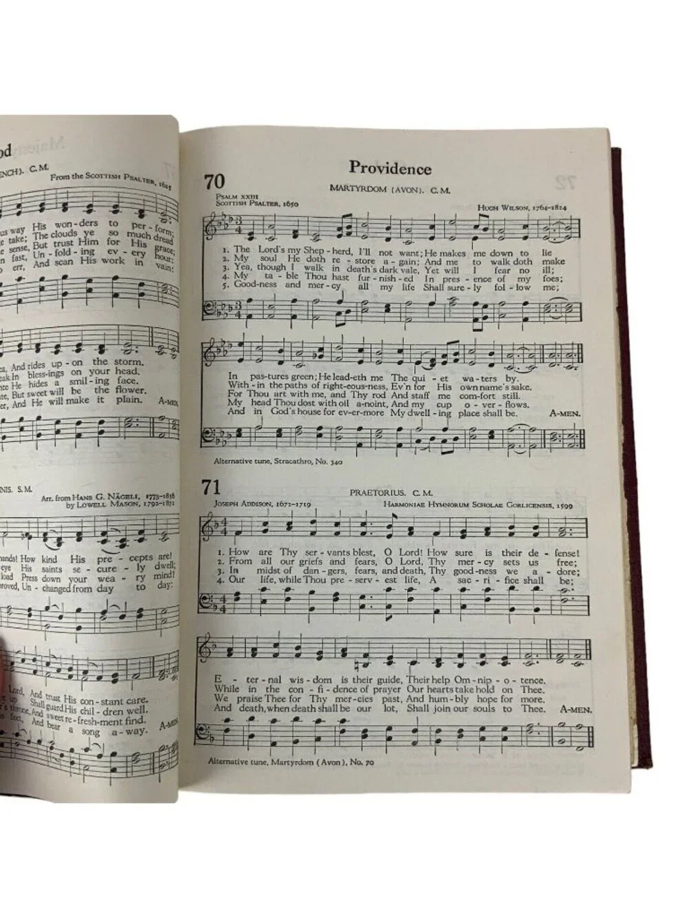 The Methodist Hymnal Official Vintage 1963 Red Hardcover Book